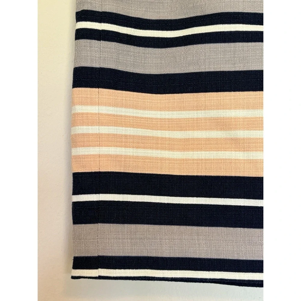 Ann Taylor Petite Textured Striped Lined Pencil Skirt Career Realtor Work 2P NEW
